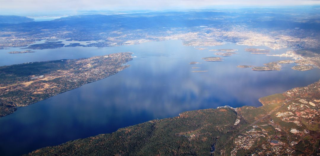 Flyfoto indre Oslofjord