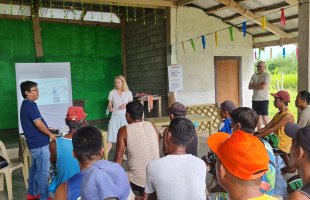 Focus group discussion event in a local village