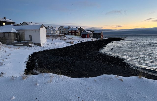 Beautiful light in the charismatic town of Vardø