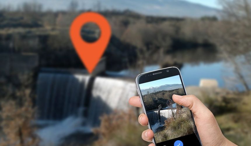 Bruk av smarttelefon for å ta bilde av og kartlegge vandringshindre