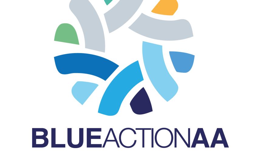Logoen til BlueAction Arctic and Atlantic forskningsprosjektet